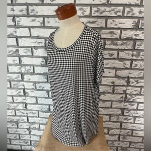 Maurice’s Houndstooth Blouse, Size OX NWT